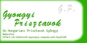 gyongyi prisztavok business card