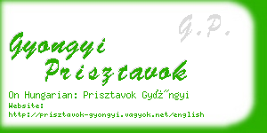 gyongyi prisztavok business card